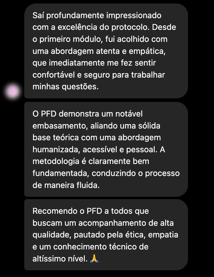 Depoimento: Saí profundamente impressionado com a excelência do protocolo