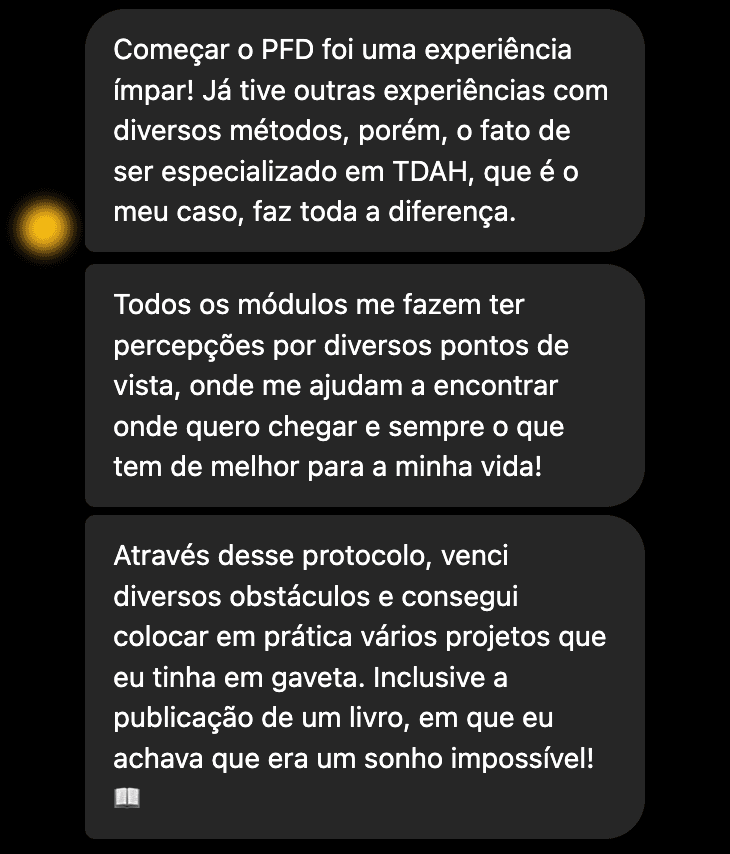Depoimento: Começar o PFD foi uma experiência ímpar